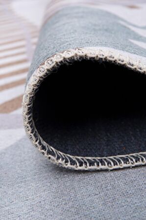 Artloop Çocuk Odası Halısı Minor Dekoratif Gri Halı AL 411